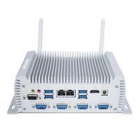 WEIDIAN Fanless Industrial Computer Mini PC I7-4500U for Windows 10 Pro Linux 4 RS232 2 R485 COM Dual LAN Pfsence 512G SSD 1TB HDD 8G Ram