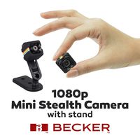 BECKER TM Mini Hidden Camera - Small Camera 1080P - Connects with Android IOS for Remote Control - HD Quality Pictures for Personal and Office Security - Portable Flexible with Easy and Quick Install