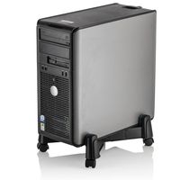 Halter LZ-401 PC Computer Stand Case Caddy for Desktop/Tower Cases with Adjustable Width and 4 Caster Rolling Wheels