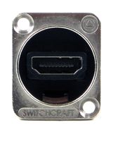 Switchcraft EHHDM12 HDMI Feedthru Panel Jack, Nickel Finish