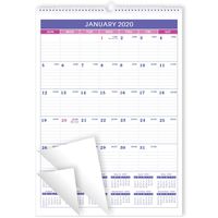 2020-2021 Calendar - 18 Months BooQool 2020-2021 Wall Calendar Planner, Jan 2020 - Jun 2021, 12" x 17" Flexible Monthly Calendar Perfect for Office & Home