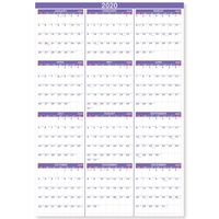 2020 Yearly Wall Calendar - 2020 Yearly Full Wall Calendar with Thicker Paper, January 2020 - December 2020, Bonus Pocket, 34.3" x 22.8", XLarge, Vertical - Artfan