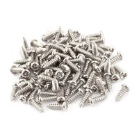 uxcell 100 Pcs M2.6x8mm Stainless Steel Round Head Self Tapping Screws Bolts