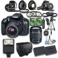 Canon EOS Rebel T6 DSLR Camera with 18-55mm is II Lens and Accessory Bundle (15 Items)