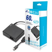 FSP USB-C PD Power Delivery 60W Laptop Adapter for MacBook (Pro), HP, Dell, Lenovo, Type C USB Fast Charger for Samsung Galaxy, Google Pixel, Nintendo Switch and More (NB C 60W)