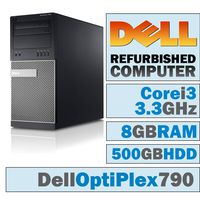 Dell OptiPlex 790 MT/Core i3-2120 @ 3.3 GHz/8GB DDR3/500GB HDD/DVD-RW/WINDOWS 10 HOME 64 BIT