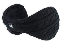 Brook + Bay Womens Ear Muffs - Winter Ear Warmers/Covers - Cable Knit Furry Fleece Earmuffs for Cold Weather