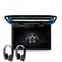 XTRONS 10.2 Inch Digital TFT Screen 1080P Video Car Overhead Player Roof Mounted Monitor HDMI Port Black New Version IR Headphones