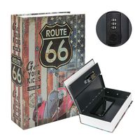 Kyodoled Diversion Book Safe with Combination Lock, Safe Secret Hidden Metal Lock Box,Money Hiding Box,Collection Box,9.5" x 6.2" x 2 .2",USA