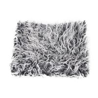 Kehen Newborn Photo Props Soft Fur Quilt 19.7"x19.7" DIY Background Baby Photo Soft Blanket (Dark Gray)