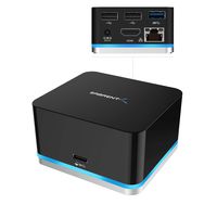 Sabrent 5 Port USB Type C Mini Continuum Docking Station, Supports up to 3840x2160 at 30HZ (DS-CMND)