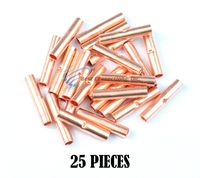 Install Bay 8 GA AWG Copper Crimp Butt Connectors Battery Wire Cable 25 Pieces