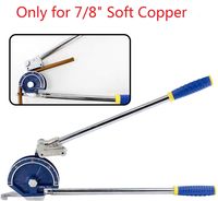 IBOSAD Manual Tube Bender Tool 7/8" thickness Pipe Bending Tool for HVAC Soft Copper