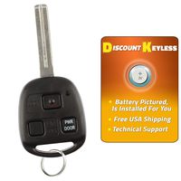 For 04-10 Lexus RX330 RX350 EX400h RX450h Keyless Entry Remote Key Fob W/Uncut Blade HYQ12BBT, 1511A-12BBT, 89785-50031