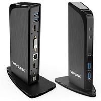 Wavlink USB-C Triple Display Universal Docking Station with Power Delivery,4K HDMI & 2K HDMI & DV1/ VGA,Thunderbolt 3 Compatible,6 USB 3.0 Ports, Gigabit Ethernet, Audio for Specific Windows,65W Charg