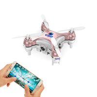 GoolRC Smallest FPV Drone with Camera Live Video iOS/Android APP Phone WiFi Remote Control Mini Quadcopter Spy Drone Pocket Drone for Apple iPhone iPad Sumsung HTC