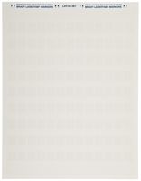 Brady LAT-48-361-1 0.5" Width x 1" Height, B-361B Self-Laminating Polyester, Matte Finish White/Translucent Laser Printable Label (Pack of 1000)