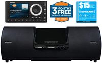 SiriusXM SXSD2 Portable Speaker Dock Audio System & SiriusXM SXPL1V1 Onyx Plus Satellite Radio with Vehicle Kit with Free 3 Months Satellite and Streaming Service (Bundle)