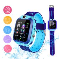 Smart Watch Phone for Kids, Waterproof Smartwatches with Tracker HD Touch Screen for kids Games SOS Alarm Clock Camera Digital Wrist Watch Smartwatch Christmas Birthday Gifts for 3-12 Boy Girls(Blue)