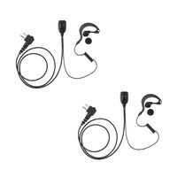 2 Pack Maxtop AEH1003-M1 G-Sharp Earhanger Earphone for Motorola CP110 CP200 CP200D PR400 Mag One A8 BPR40 EP450