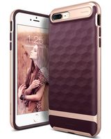 Caseology Parallax for Apple iPhone 8 Plus Case (2017) / for iPhone 7 Plus Case (2016) - Award Winning Design - Burgundy