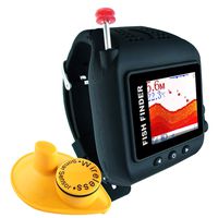 Lucky Watch Design Fish Finder 200ft (60m) Wireless Range 45m Water Depth Sonar Sensor Rechargeable Fish Locator Detector