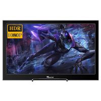 Haorizi 15.6 Inch IPS Monitor 1920x1080 HD Slim Portable Monitor with Mini HDMI Audio Output USB Powered Ultralight Weight For Respberry Pi 3 PS2 PS3 PS4 Xbox One Xbox360 Built-in Speakers Rear Dockin