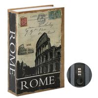 Jssmst Diversion Book Safe with Combination Lock, Secrect Hidden Safe Lock Box Large, SMBS020 Rome
