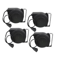 Alemite 7262-A 40-Feet 12/3 Retractable Extension Cord Reel, 4-Pack