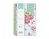 Day Designer for Blue Sky 2018-2019 Academic Year Weekly & Monthly Planner, Flexible Cover, Twin-Wire Binding, 5" x 8", Peyton White Design