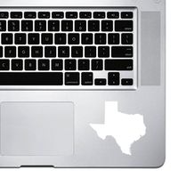 StickAny Palm Series Texas TX Sticker for MacBook Pro, Chromebook, and Laptops (White)