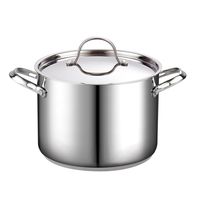 Cooks Standard 02519 8-Quart Classic Stainless Steel Stockpot with Lid, 8-QT, Silver