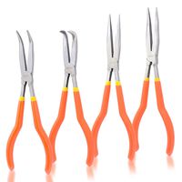 Neiko 02105A 11" Long Nose Plier Kit with Soft Grip, 4 Piece