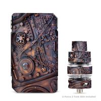 IT'S A SKIN Decal Vinyl Wrap for VooPoo Drag Mini & UForce T2 Tank Vape Sticker Sleeve Cover/Steampunk Metal Panel Vault Fan Gear