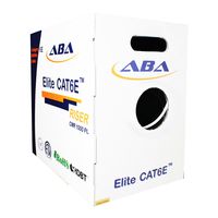 Infinity Cable Cat6e CMR Riser 600MHz UTP, 24AWG, Solid, Bare Copper, 1000 Feet, UL Certified, Ethernet Cable, Easy to Pull (Reelex II) Box, White