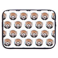 YongColer 13 inch Laptop Sleeve Water-Resistant Neoprene Notebook Computer Briefcase Carrying Bag/Pouch Cover, Red Panda
