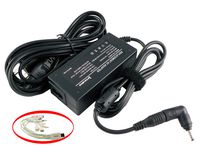 iTEKIRO 40WACSM Desktop AC Adapter Charger for Hisense Chromebook C11, C12, ADS-25FSG-12, 12024EPCU-1; Hisense W12-024N1A (Right Angle 90-Degree Tip) + 10-in-1 USB Charging Cable