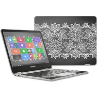 Mightyskins Skin Compatible with Samsung Chromebook Plus 12.3"(2017 - Floral Lace | Protective, Durable, and Unique Vinyl Decal Wrap Cover | Easy to Apply, Remove, and Change Styles | Made in The USA