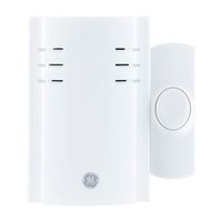 GE Wireless Doorbell Kit, 2 Melodies, 1 Push Button, 4 Volume Levels, 150 Ft. Range, White, 19298, Plug-In Receiver