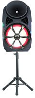 QFX SBX-1535 High Powered Pro Pa Speaker with Wireless Microphone and Stand