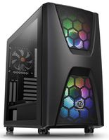 Thermaltake Commander C34 Motherboard Sync ARGB ATX Mid Tower Computer Chassis with 2 200mm ARGB 5V Motherboard Sync RGB Front Fans + 1 120mm Rear Black Fan Pre-Installed CA-1N5-00M1WN-00