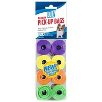 OUT! Dog Waste Pickup Bags, 8 Rolls 120 Bags, Rainbow Colors