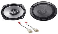 Kenwood 6x9 Rear Factory Speaker Replacement Kit for 2002-2006 Toyota Camry