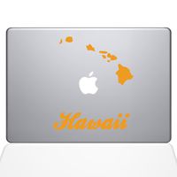 The Decal Guru Hawaii Decal Vinyl Sticker, 15" MacBook Pro (2016 & Newer Models), Yellow (1452-MAC-15X-SY)