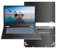 Decalrus - Protective Decal for Lenovo Yoga 720 (15.6" Screen) Laptop Dark Grey Texture Brushed Aluminum Skin case Cover wrap BAlenovoYoga720_15Dark Grey