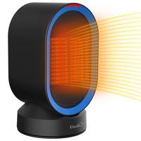 Ceramic Space Heater Portable Oscillating Electric Heater Tip-Over and Overheat Protection Warm and Natural Wind Mini for Home Office...