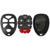 qualitykeylessplus Replacement Keyless Entry 6 Button Case and Pad for GM FCC ID KOBGT04A