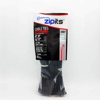Cambridge ZipIts Multi Purpose Cable Ties Zip Ties Assortment Kit 300 Pieces 4 Inch 8 Inch 11 Inch UV Black UL Listed Contractor Quality Industrial Strength