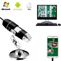 Jiusion 40 to 1000x Magnification Endoscope, 8 LED USB 2.0 Digital Microscope, Mini Camera with OTG Adapter and Metal Stand, Compatible with Mac Window 7 8 10 Android Linux