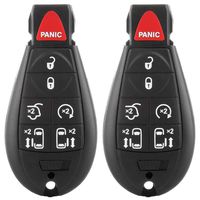 SCITOO Compatible with Keyless Entry, 2X Replacement 7 Button Keyless Entry Remotes Start Key Fob Car Fobik fit IYZ-C01C